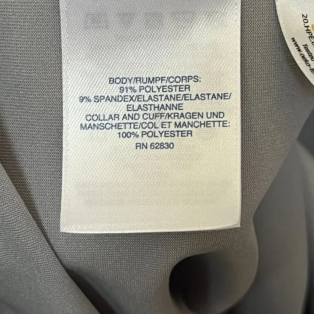 LANDS End‎ Mens Gray Quarter Button Down Polo Shirt Size XL - Picture 6 of 9